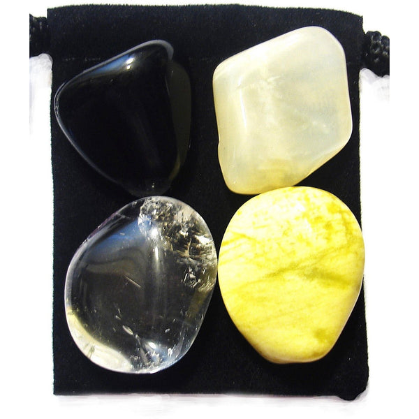 Cleansing and Detoxification Tumbled Crystal Healing Set