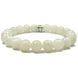 Moonstone 8mm Round Crystal Bead Bracelet