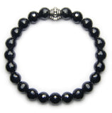 Tourmaline Faceted 8mm Round Crystal Bead Bracelet