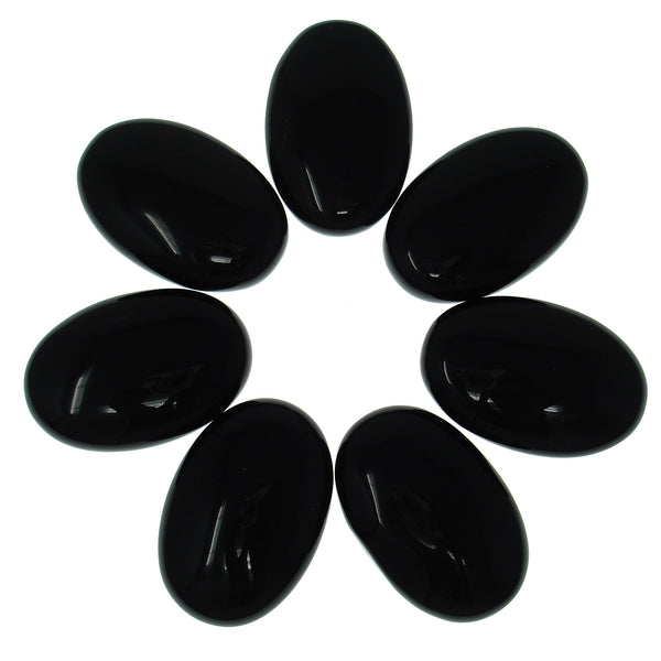 Obsidian (Black) Crystal Mini Palm Stone / Worry Stone