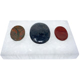 Satin Spar Selenite Rectangle Crystal Charging Plate