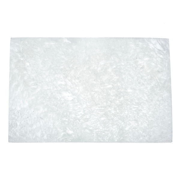 Satin Spar Selenite Rectangle Crystal Charging Plate
