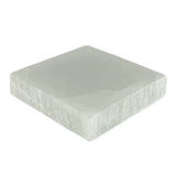 Satin Spar Selenite Square Crystal Charging Plate