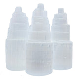 Satin Spar Selenite Crystal Tower