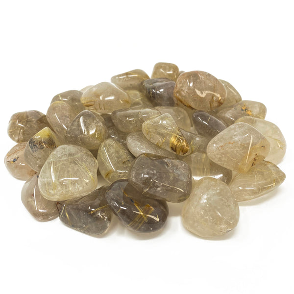 Rutilated Quartz Tumbled Crystal Specimen