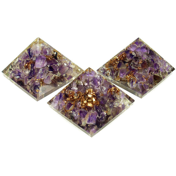 Orgone Amethyst Crystal Pyramid