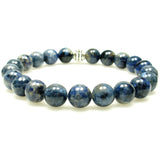 Dumortierite 8mm Round Crystal Bead Bracelet