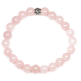 Rose Quartz 8mm Round Crystal Bead Bracelet