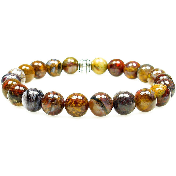 Pietersite 8mm Round Crystal Bead Bracelet