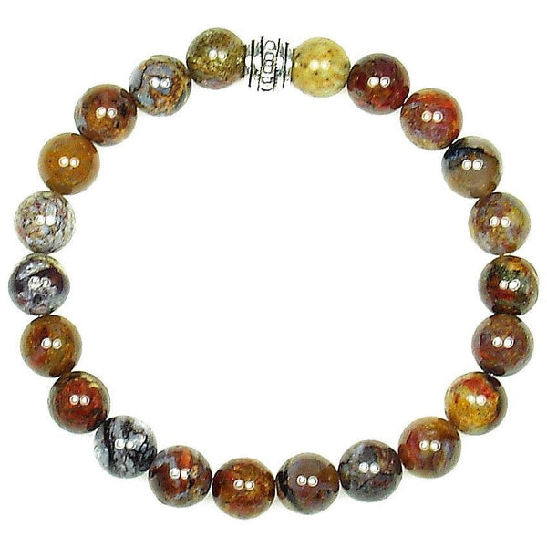 Pietersite 8mm Round Crystal Bead Bracelet