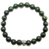 Jade 8mm Round Crystal Bead Bracelet