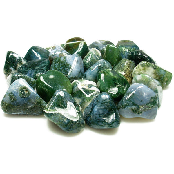 Moss Agate Tumbled Crystal Specimen
