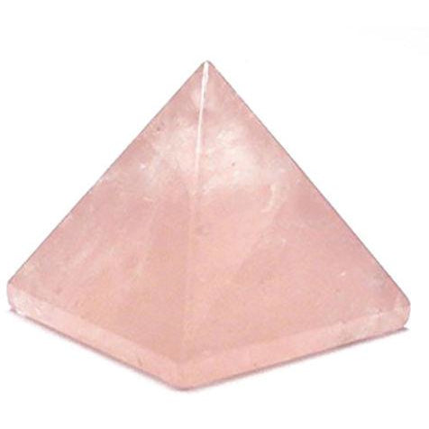 Rose Quartz Crystal Pyramid