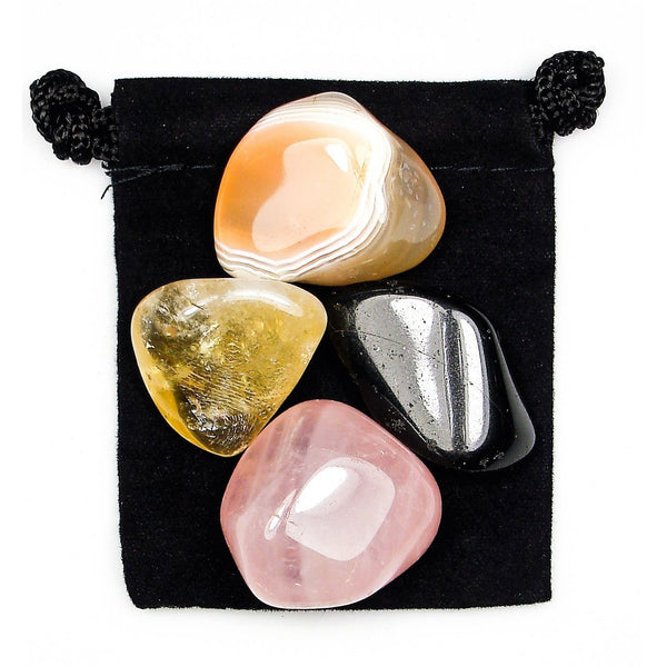 Positive Thoughts Tumbled Crystal Healing Set