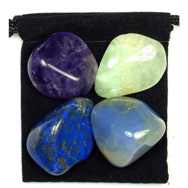 Respiratory System Relief Tumbled Crystal Healing Set