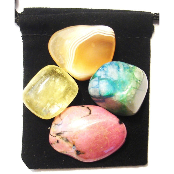 Stomach Ulcers Tumbled Crystal Healing Set