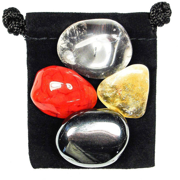 Concentration Tumbled Crystal Healing Set