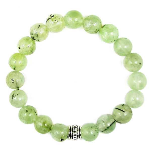 Prehnite 8mm Round Crystal Bead Bracelet | The Magic Is In You