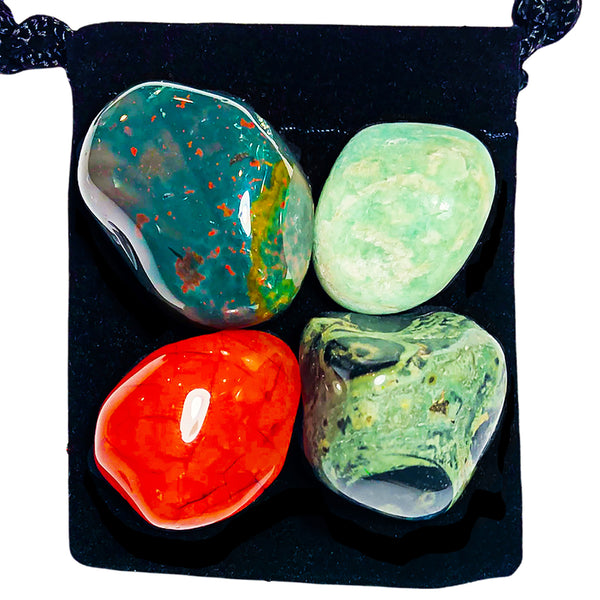 Asthma Relief Tumbled Crystal Healing Set