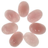 Rose Quartz Crystal Mini Palm Stone / Worry Stone
