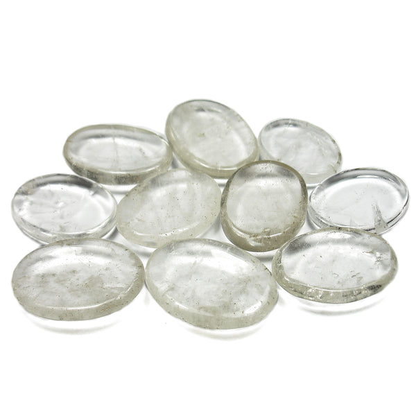 Clear Quartz Crystal Worry Stone