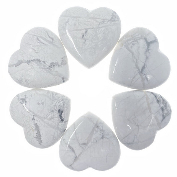 Howlite Small Crystal Heart | The Magic Is In You