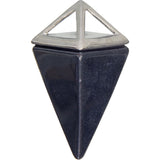 Hematite Crystal Pyramid Pendant