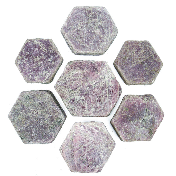 Ruby Corundum Natural Hexagonal Crystal Specimen