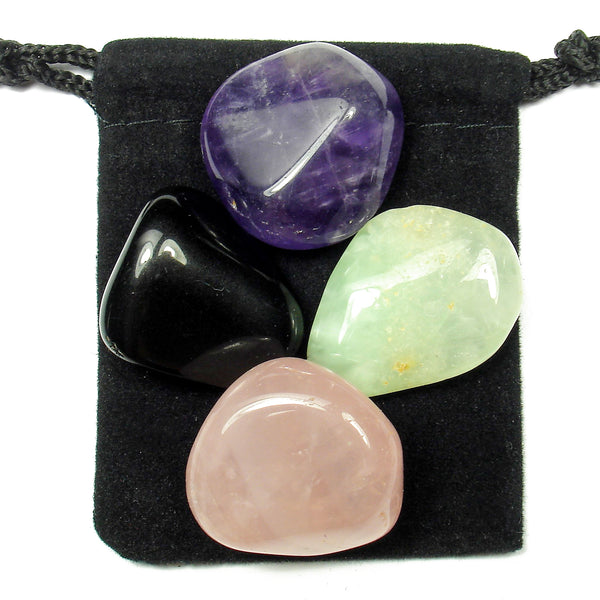 Neck and Shoulders Tumbled Crystal Healing Set