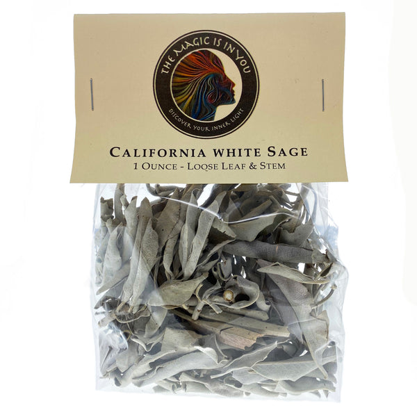 Smudge - White Sage Loose Leaves & Stems (1 oz)