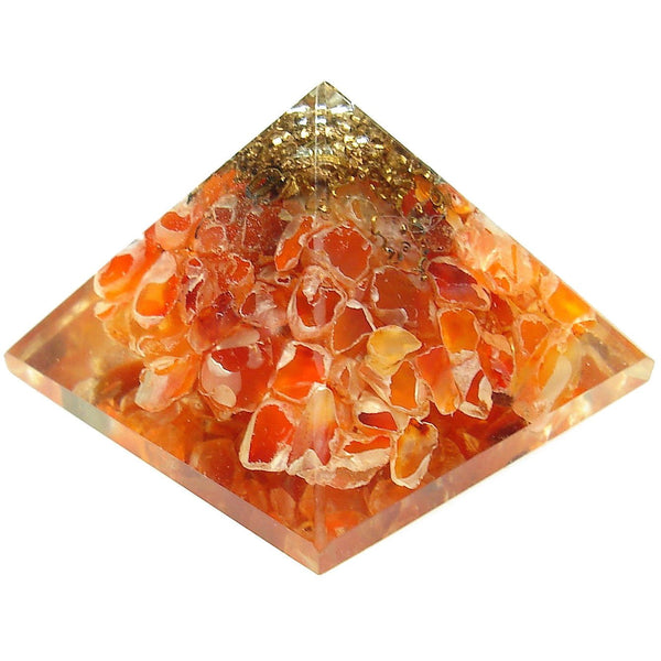 Orgone Carnelian Crystal Pyramid