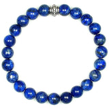 Lapis Lazuli 8mm Round Crystal Bead Bracelet