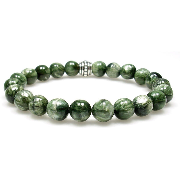 Seraphinite 8mm Round Crystal Bead Bracelet | The Magic Is In You